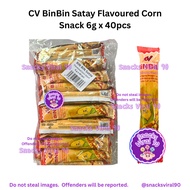 HALAL CV BinBin Satay Flavoured Corn Snack 6g x 40pcs SV90
