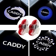 2PCS Car Door Welcome Projector Light LED Ghost Shadow Lamp for Volkswagen VW CADDY Logo 2005 Lavida