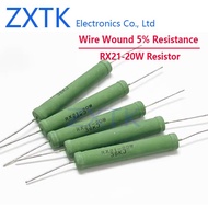 NEW IC CHIP 5PCS 0.1-820 ohm RX21 20W Wire Wound Resistance 5% 1-50K 2R 15R 30R 82R 120R 150R 220R 3