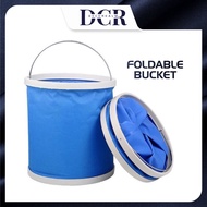 DCR Foldable Water Bucket Car Wash Water Pail Fishing Camping Bucket Save Space Pail