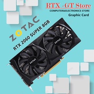 ZOTAC RTX 2060ซุปเปอร์8GB 6GB การ์ดจอ GPU Geforce RTX 2060การ์ดเกม6GB 2060 S 256Bit NVIDIA PCI Express 3.0 16X