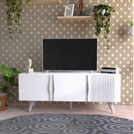 140 cm TV Shelf Minimalist TV Table Retro Leg TV Shelf