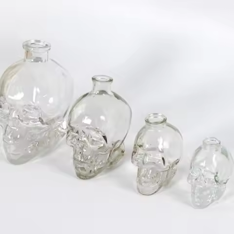 Crystal Skull Head Bottle Whiskey Vodka Wine Decanter Bottle Whisky Glass Beer Glass Spirits Cup Wat