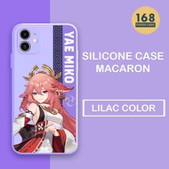 DC Case G3NSHIN Samsung A14 A54 A10S A12 A02 A02S A03 A03S A51 A7 A13 A23 A22 A32 A50 A52 J2 PRIME DU307 Yae Miko Softcase Casing Fashion Silikon Pelindung HP Macaroon Custom Printing Handphone Motif Karakter Bergambar Anime