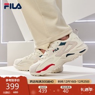 FILA 斐乐官方 TRACER轻便运动鞋男2023透气跑步鞋老爹鞋男子休闲鞋