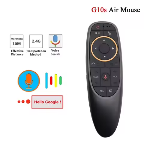G10S Air Mouse 2.4G Wireless Gyroscope IR Learning Voice Remote Control for H96 MAX X88 PRO X96 MAX 
