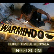 HURUF TIMBUL / 30CM WATERPROOF INDOOR & OUTDOOR / HURUF TIMBUL LAMPU / HURUF LED / HURUF TIMBUL LED 