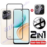 Honor X7d 4G 2in1 Tempered Glass Film For HONOR X7d HonorX7d 4G 5G 2025 Screen Protector Soft HD Cam