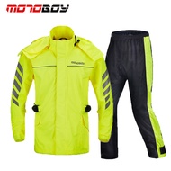 Motoboy Cycling Raincoat Motorcycle Men Women Suit Rain Pants Split Reflective Clothing Rider Rainpr