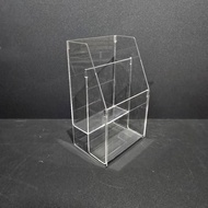 ACRYLIC A6 2, 3, 4 tier brochure box ACRYLIC brochure rack/