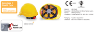 PROGUARD Advantage 1 Stealth Lock Safety Helmet Model: HG1-WHG3RS