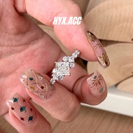 Women's Ring Shiny Princess Full Diamond Ring