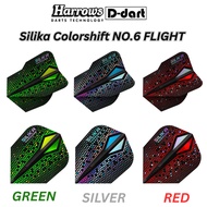 Harrows Dart Flights -  Silika Colourshift Shape (No.6) 100 Micron Darts flight 3Pcs/pack