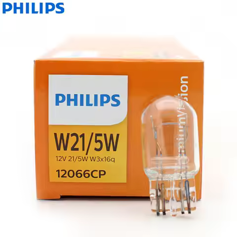 Philips Vision W21/5W T20 7443 12066CP Standard Original Auto Turn Signal Lamps Stop Light Rear Ligh