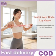 E&R   Silicone Figure 8 Resistance Bands for Rounded Shoulder Correction Yoga Home Training Ba Muscl