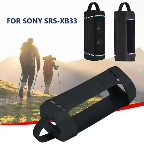 Soft Silicone Carrying Case with Handle Bluetooth-compatible Speaker Cover Portable Foldable Protect