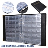 480 Pockets Coin Collection Book 20 Pages Coin Collection Holder Album Commemorative Coin Organizer 