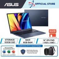 ASUS VIVOBOOK 14X M1403Q-ALY081WS LAPTOP (RYZEN 5-5600H 8GD4 512SSD / 14" IPS FHD / WIN11H / WITH OFFICE OPI)