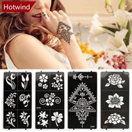 HOTWIND 1Sheet Women Flower Tattoo Stencils Henna Hand Wrist Tattoo Templates Arm Back Chest Body Ar