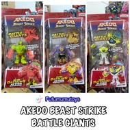Akedo Beast Strike Battle Giants armor explodes off Original