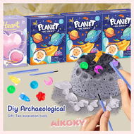 Aikoky DIY  Education Archeology Fossil Toys Appearance Archeological Dino Egg Excavation Kit for Children  Handmade