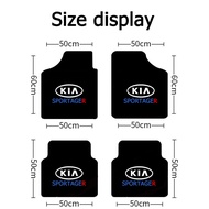 4 Pack Car Suede Carpet Fit Kia K2 Freddy K3 K3 EV K5 Trinity KX3 Run KX7 NP Cerato Lions K4 K3S KX 
