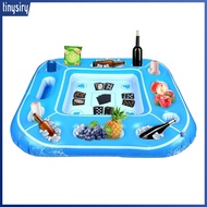 Inflatable Pool Table Floating Pool Table Fun Inflatable Pool Game Table with Cup Holders Perfect fo