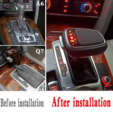 Gear Shift Knob Stick For Audi A6 C6 C7 A4 B8 S6 A7 A5 8t Q5 8r Q7 4L A3 8P S5 S7 interior replaceme