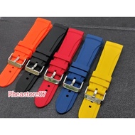 Silicone RUBBER Watch Strap For Alexandre Christie And Expedition Watch 24mm