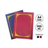 Kidario A4 Certificate / Folder / Holder / Hard Cover Maroon / Navy Blue KCF - 03/04