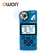 OWON OWM5500 Digital Anemometer, 7-in-1 With 8000 Aata Memory, 7 Measurement Modes, Temperature And 