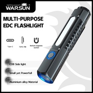 WARSUN SQ03 LED Flashlight  Rechargeable Emergency Light 8 Modes for Camping and Hiking Light
