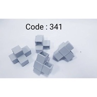 1" x 1" x 1" Three  4 Way Bracket Tripple Joint Corner Bracket