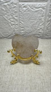 心形軟糖水晶擺設 連金色座 軟糖水晶 心形水晶 可愛擺設 crystal