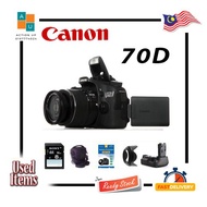 Canon 70D + 18-55mm Lens (Used) (99% Like New) .