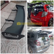 Wing spoiler JS Racing Honda Jazz Ge8 | Hitam Doff