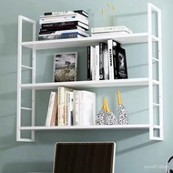 Simple Partition Wall-Mounted Bookshelf Iron Wall Shelf Bedroom Wall-Mounted Wall Shelf Wall Cabinet Living Room