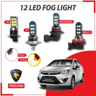[PROTON] Persona 12LED Car Fog Light (Constant+ Flash) Daytime Running Light H3 H8/H11 H7 9005 9006