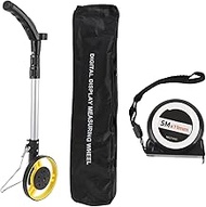 DAUZ Measuring Wheel in Feet or Meters, 6.3 in Wheel Diameter, 26.8-43.3 in Telescoping Measure Whee