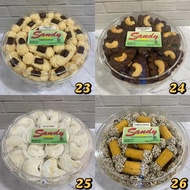 Promo!! Sandy Cookies Regular (Hijau) Toples Tin Sedang (Exp Panjang
