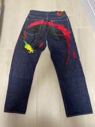 Rmc刺繡牛仔褲*黑餓龍*