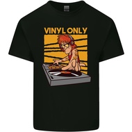 2025 Dj Decks Vinyl Only Funny Djing Turntable Mens Tshirt Tee