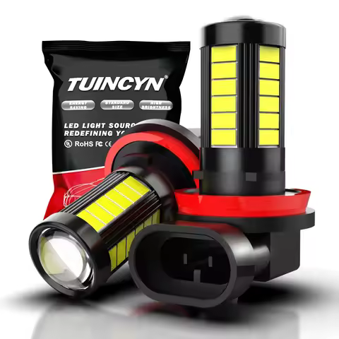 2x H11 H8 Led Fog Lights Canbus H16 H9 Car Bulb Driving Running Lamp 12v 55w For Mini Cooper R56 R50