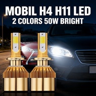 CAR LED lamp 2 H4 H11 COLOR 4 Fog bulbs lamp 50W