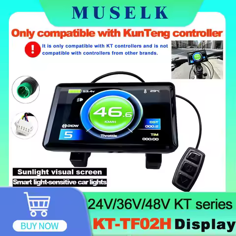 EBike Display is Only Compatible with Quantum Controller KT-TF02H 24V/36V/48V, an Intelligent Panel 