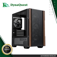 Okinos Cypress 3 Wood Mini-Tower mATX TG Gaming PC Case w/ 4x120MM Black PWM Fans