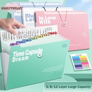 1ONLYTWO Organ Bag, 5/8/12 Pockets Classified Storage A4 File Folder, Portable Test Paper Storage Wa