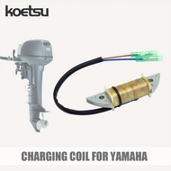 6B4-85520-00 KOETSU Charging Coil for Yamaha 2-Stroke 9.9HP 13.5HP 15HP Outboard Motor, Fits Parsun 