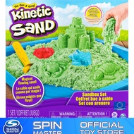 [Original] Kinetic Sand Boxed Set Sand 1lb (454g) - Green Toys for Kids Boys Girls