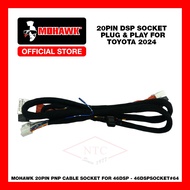 MOHAWK Car Audio 20PIN DSP PLUG AND PLAY Socket for TOYOTA 2024 vehicles